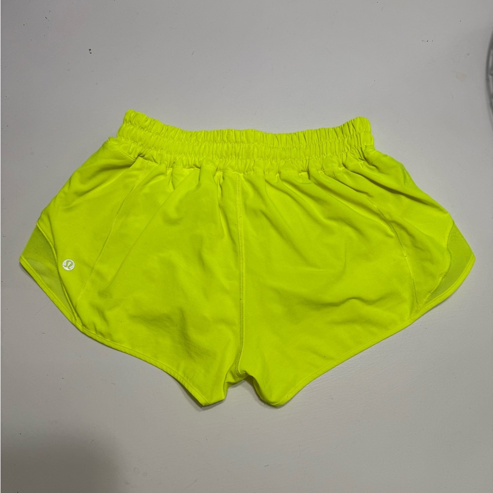 lululemon athletica Yellow Athletic Shorts Lightweight Moisture-Wicking